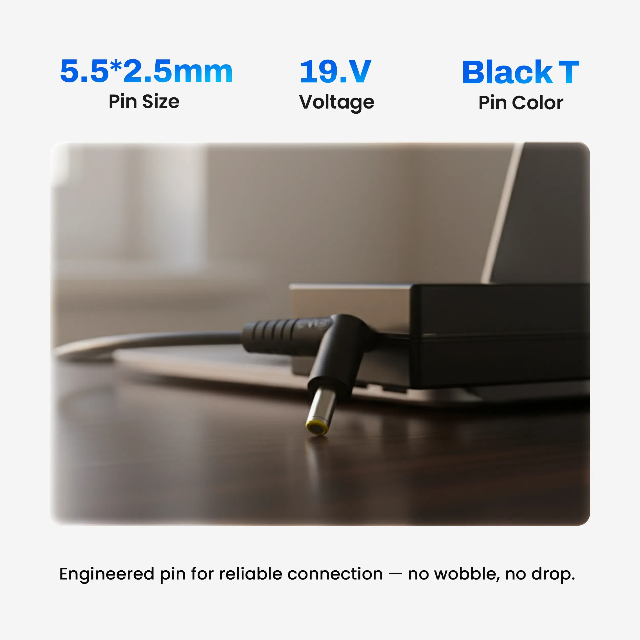 EVM Laptop Adapter Compatible For Toshiba 65w | 19v/3.42a | 5.5mm x 2.5mm view 6
